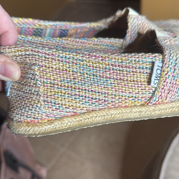 Tom's Classic Multi Burlap Loafer Size 9 - Picture 4 of 6